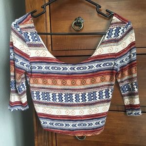 Wet Seal Indian Style Crop Top